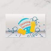 Schoonmaakservice voor huismeisjes | Zeepbel Visitekaartje (Achterkant)