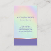 Schoonmaakservice voor meisjes Holografische House Visitekaartje (Achterkant)