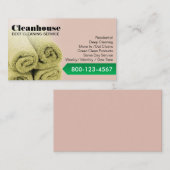 Schoonmaakservice voor professioneel gebruik Blush Visitekaartje (Voorkant / Achterkant)