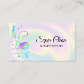 Schoonmaakservice voor schoonmaakpersoneel HOLOGRA Visitekaartje (Voorkant)