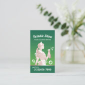 Schoonmaakservice voor schoonmaakster Elegant Groe Visitekaartje (Staand voorkant)