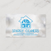 Schoonmaakservice voor woningen Logo | Sparkles Visitekaartje (Voorkant)