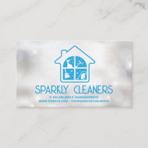 Schoonmaakservice voor woningen Logo   Sparkles Visitekaartje