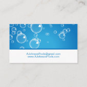 Schoonmaakservice voor zwembaden visitekaartje (Achterkant)