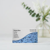 Schoonmaakservice Waterdruppels Ontwerp Visitekaartje (Staand voorkant)