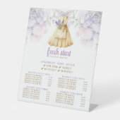 Schoonmaakservice Waterverf prijslijst Reclamebord Met Voetstuk (Voorkant)