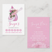 Schoonmaakservice Waterverf Roze afwasmiddel Klantenkaartje (Voorkant / Achterkant)