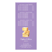 Schoonmaakservice Waterverf Wasgoed Prijslijst Reclamekaart (Achterkant)