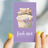 Schoonmaakservice Waterverf Wasserij Visitekaartje