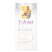 Schoonmaakservice Waterverf Zeep Prijslijst Reclamekaart (Voorkant)