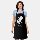 Schoonmaakservice Zakelijk Zwart Wit Schort (Gedragen)