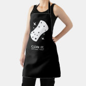 Schoonmaakservice Zakelijk Zwart Wit Schort (Insitu)