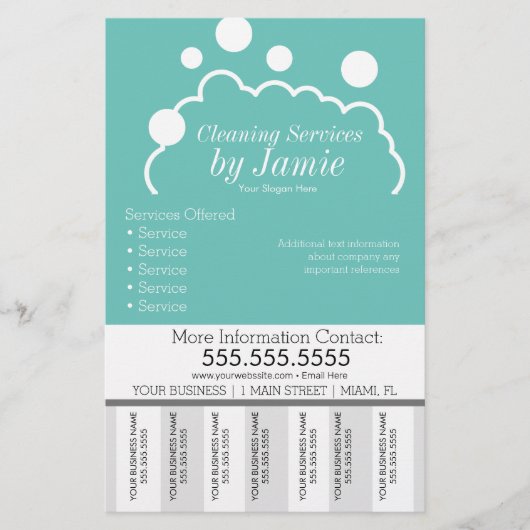 Schoonmaakservice Zakelijke luiers Scheuren uit st Flyer (Voorkant)