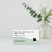 Schoonmaakservice - Zakelijke profielkaarten Visitekaartje (Staand voorkant)