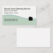 Schoonmaakservice - Zakelijke profielkaarten Visitekaartje (Voorkant / Achterkant)