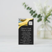 Schoonmaakservices House QRCode PhotoCustom Visitekaartje (Staand voorkant)