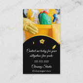 Schoonmaakservices House QRCode PhotoCustom Visitekaartje (Achterkant)