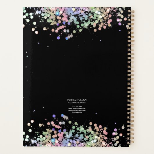 Schoonmaakservices: Maid Appointment Book Planner (Achterkant)