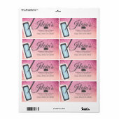 Schoonmaakservices Mop Bubbles Glitter Etiket (Full Sheet)