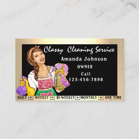 Schoonmaakservices voor Kantoor in Classy House Ma Visitekaartje (Voorkant)