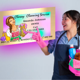 Schoonmaakservices voor Kantoor in het klashuis, g Visitekaartje