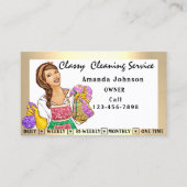 Schoonmaakservices voor Kantoor in het klashuis, g Visitekaartje (Voorkant)