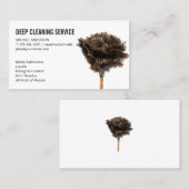 Schoonmaakspray Bezem | Veer Stoffer Visitekaartje (Voorkant / Achterkant)