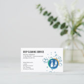 Schoonmaakspray Bezem | Zeepbellen Visitekaartje (Staand voorkant)