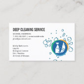 Schoonmaakspray Bezem | Zeepbellen Visitekaartje (Voorkant)