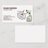 Schoonmaakspray | Stof afnemen | Schoonmaakdienst Visitekaartje (Voorkant / Achterkant)