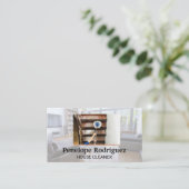 schoonmaakster | dweilvloeren visitekaartje (Staand voorkant)