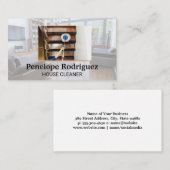 schoonmaakster | dweilvloeren visitekaartje (Voorkant / Achterkant)