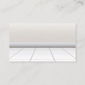 Schoonmaakster en schoonmaak Spray Icons Visitekaartje (Achterkant)