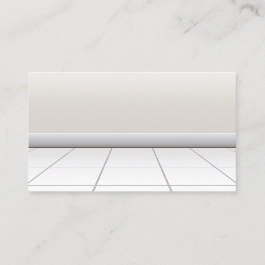 Schoonmaakster en schoonmaak Spray Icons Visitekaartje (Achterkant)