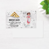 Schoonmaakster | Huis Logo | Zeepbellen Schuim Visitekaartje (Bureau)