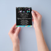 Schoonmaakster Huis Schoon Holografische Flyer (Hand)