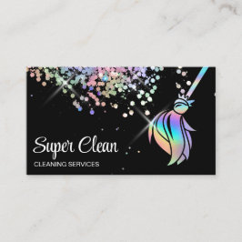Schoonmaakster Huis Schoon Holografische Zakelijke Visitekaartje