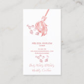 Schoonmaakster Huis Sparkling Gouden Diamanten Visitekaartje (Achterkant)