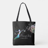 Schoonmaakster Huis Sparkling Holograph Fairy Mok Tote Bag (Achterkant)