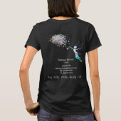 Schoonmaakster Huis Sparkling Holograph fee T-shirt (Achterkant)