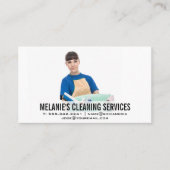 Schoonmaakster | Huishoudelijke diensten Visitekaartje (Voorkant)