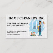 Schoonmaakster Huishouden Visitekaartje (Voorkant)