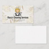 schoonmaakster | huishouding visitekaartje (Voorkant / Achterkant)