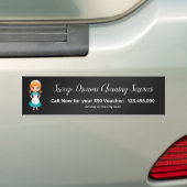 Schoonmaakster Huishoudster Bumpersticker (Op auto)
