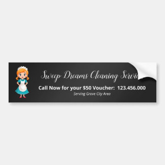 Schoonmaakster Huishoudster Bumpersticker