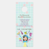Schoonmaakster & Huishoudster Dame Deurhanger (Voorkant)