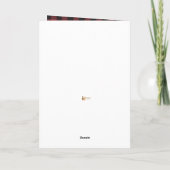 Schoonmaakster Huishoudster van Klant Kerstmis Kaart (Achterkant)