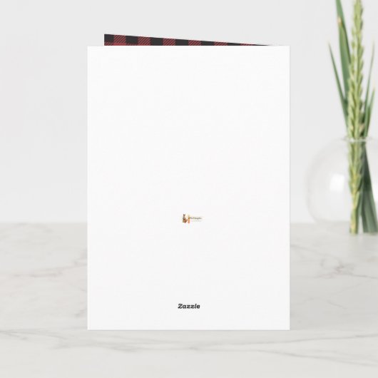 Schoonmaakster Huishoudster van Klant Kerstmis Kaart (Achterkant)