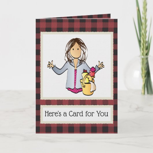 Schoonmaakster Huishoudster van Klant Kerstmis Kaart (Voorkant)