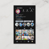 Schoonmaakster Instagram Stoffig Blauw Housekeepin Visitekaartje (Voorkant)